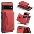 thumbnail image 1 of Feishell Case for Google Pixel 7 Pro,Premium PU Leather Magnetic Detachable 2-In-1 Card Pocket Back Flip ID Credit Card Slots Kickstand Shockproof Business Slim Phone Case,Red, 1 of 11