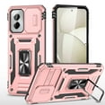 thumbnail image 1 of Feishell Case for Motorola Moto G Power 5G 2024 Camera Lens Slide Protection Cover with Ring Holder Kickstand, Car Magnetic Armor Heavy Duty Military Grade Shockproof PC Rugged Bumper,
Rosegold, 1 of 7