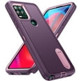 thumbnail image 1 of Feishell Case for Motorola Moto G Stylus 5G 2021,Heavy Duty 3 Layer Military Protection with Hidden Kickstand Shock Resistant Armor Hybrid Bumper Rugged Rubber Phone Cover,Purple+Pink, 1 of 8
