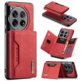 thumbnail image 1 of Feishell Case for OnePlus 12,Premium PU Leather Magnetic Detachable 2-In-1 Card Pocket Back Flip ID Credit Card Slots Kickstand Shockproof Business Slim Phone Case,Red, 1 of 10