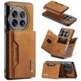 thumbnail image 1 of Feishell Case for OnePlus 12,Premium PU Leather Magnetic Detachable 2-In-1 Card Pocket Back Flip ID Credit Card Slots Kickstand Shockproof Business Slim Phone Case,Brown, 1 of 10