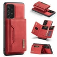 thumbnail image 1 of Feishell Case for Samsung Galaxy A13 4G,Premium PU Leather Magnetic Detachable 2-In-1 Card Pocket Back Flip ID Credit Card Slots Kickstand Shockproof Business Slim Phone Case,Red, 1 of 9
