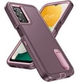 thumbnail image 1 of Feishell Case for Samsung Galaxy A13 5G 6.5 inch,Heavy Duty 3 Layer Military Protection with Hidden Kickstand Shock Resistant Armor Hybrid Bumper Rugged Rubber Phone Cover,Purple+Pink, 1 of 8
