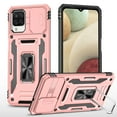 thumbnail image 1 of Feishell Case for Samsung Galaxy A22 5G Camera Lens Slide Protection Cover with Ring Holder Kickstand, Armor Heavy Duty Military Grade Shockproof PC Rugged Bumper for Samsung Galaxy A22 5G,
Rosegold, 1 of 7
