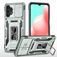 thumbnail image 1 of Feishell Case for Samsung Galaxy A32 5G Camera Lens Slide Protection Cover with Ring Holder Kickstand, Armor Heavy Duty Military Grade Shockproof PC Rugged Bumper for Samsung Galaxy A32 5G,
Gray, 1 of 7