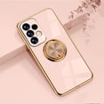 thumbnail image 1 of Feishell Case for Samsung Galaxy A33 5G, Slim 360 Degree Rotation Ring Holder Kickstand Plating Soft Silicone TPU Edge Anti-Scratch Cover Work with Magnetic Car Mount, Pink, 1 of 9