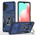 thumbnail image 1 of Feishell Case for Samsung Galaxy A42 5G Camera Lens Slide Protection Cover with Ring Holder Kickstand, Armor Heavy Duty Military Grade Shockproof PC Rugged Bumper for Samsung Galaxy A42 5G,
Navyblue, 1 of 7