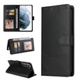 thumbnail image 1 of Feishell Case for Samsung Galaxy S21 FE 5G 6.4 inch,Premium PU Leather Magnetic Clasp Folio Flip Kickstand Shockproof Wallet ID Credit Card Slots Cash Pocket Phone Case,Black, 1 of 12