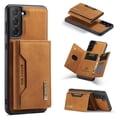 thumbnail image 1 of Feishell Case for Samsung Galaxy S22+ 5G,Premium PU Leather Magnetic Detachable 2-In-1 Card Pocket Back Flip ID Credit Card Slots Kickstand Shockproof Business Slim Phone Case,Brown, 1 of 9