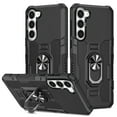 thumbnail image 1 of Feishell Case for Samsung Galaxy S23 Plus (6.6 inch),Shockproof Anti-Fingerprint Hybrid Armor Cover with 360° Rotation Finger Ring Holder Kickstand Magnetic Car Mount Rugged Protective Phone Cas,Black, 1 of 10