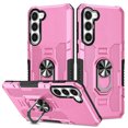 thumbnail image 1 of Feishell Case for Samsung Galaxy S23 Plus (6.6 inch),Shockproof Anti-Fingerprint Hybrid Armor Cover with 360° Rotation Finger Ring Holder Kickstand Magnetic Car Mount Rugged Protective Phone Case,Pink, 1 of 10