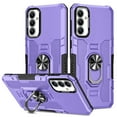thumbnail image 1 of Feishell Case for Samsung Galaxy S24+ (6.7 inch),Shockproof Anti-Fingerprint Hybrid Armor Cover with 360° Rotation Finger Ring Holder Kickstand Magnetic Car Mount Rugged Protective Phone Case,Purple, 1 of 10