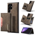 thumbnail image 1 of Feishell Case for Samsung Galaxy S25 Ultra Plus,Premium PU Leather Magnetic Detachable 2-In-1 Card Pocket Back Flip ID Credit Card Slots Kickstand Shockproof Business Slim Phone Case,Coffee, 1 of 12