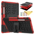 thumbnail image 1 of Feishell Case For Samsung Galaxy Tab S9 FE 5G 10.9 Inch/Galaxy Tab S9 11 Inch 2023, Armor Heavy Duty Anti-falling Rugged Double Military Grade Heavy Duty Shockproof Case with Kickstand,
Red, 1 of 5