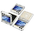 thumbnail image 1 of Feishell Case for Samsung Galaxy Z Flip 6, Plating Mechanical Texture Rugged PC Hinge Protection Cover with Screen Protector Lens Protection Shockproof Anti-Scratches Case, Silver, 1 of 8
