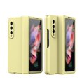 thumbnail image 1 of Feishell Case for Samsung Galaxy Z Fold3,Built-in Glass Screen Protector Film,Shockproof Hinged Folding All-inclusive Shell Micro-frosting Anti-Scratch Support Wireless Charging Slim Phone Case,Yellow, 1 of 10