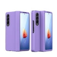 thumbnail image 1 of Feishell Case for Samsung Galaxy Z Fold4,Built-in Glass Screen Protector Film,Shockproof Hinged Folding All-inclusive Shell Micro-frosting Anti-Scratch Support Wireless Charging Slim Phone Case,Purple, 1 of 10