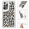 thumbnail image 1 of Feishell Case For Samsung S20 Plus Cute Leopard Print Pattern Soft TPU Rubber Bumper Shockproof Anti-Scratch Slim Phone Cover Support Wireless Charging For Samsung Galaxy S20 Plus,Black+Pink, 1 of 8