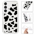thumbnail image 1 of Feishell Case For Samsung S21 Cute Leopard Print Pattern Soft TPU Rubber Bumper Shockproof Anti-Scratch Slim Phone Cover Support Wireless Charging For Samsung Galaxy S21, Cow, 1 of 8