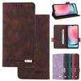 thumbnail image 1 of Feishell Case Wallet For Samsung Galaxy A16 5G, Flip Kickstand [RFID Blocking] Card Holder & Cash Pocket,Magnetic Vintage PU Leather [TPU Shockproof Interior Case] Protective Folio Cover,Brown, 1 of 9