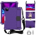 thumbnail image 1 of Feishell Case for iPad 10th Generation 2022: Upgraded Military Grade Shockproof Soft TPU Protective Cover with Kickstand-Handle-Shoulder Strap for iPad 10th Gen 10.9 Inch, Purple, 1 of 6