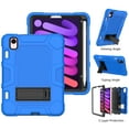 thumbnail image 1 of Feishell Case for iPad mini (6th generation) 2021,Built-in with Kickstand,Three Layers Hybrid Heavy Duty Shockproof Rugged Impact Resistant Drop Protection Case Cover,Blue+Black, 1 of 7