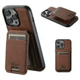 thumbnail image 1 of Feishell Case for iPhone 12 Pro Max Detachable Card Slots Wallet Case with Kickstand, PU Leather Flip Shockproof Magnetic Cover Compatible with MagSafe Wireless Charging for iPhone 12 Pro Max,Brown, 1 of 11