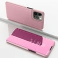thumbnail image 1 of Feishell Case for iPhone 13 Pro Max (6.7 inch) Stylish Smart View Window Mirror Case Plating PC Folio Flip Stand Phone Cover PU Leather Anti-Scratch Ultra Slim Protective Case,Rosegold, 1 of 9