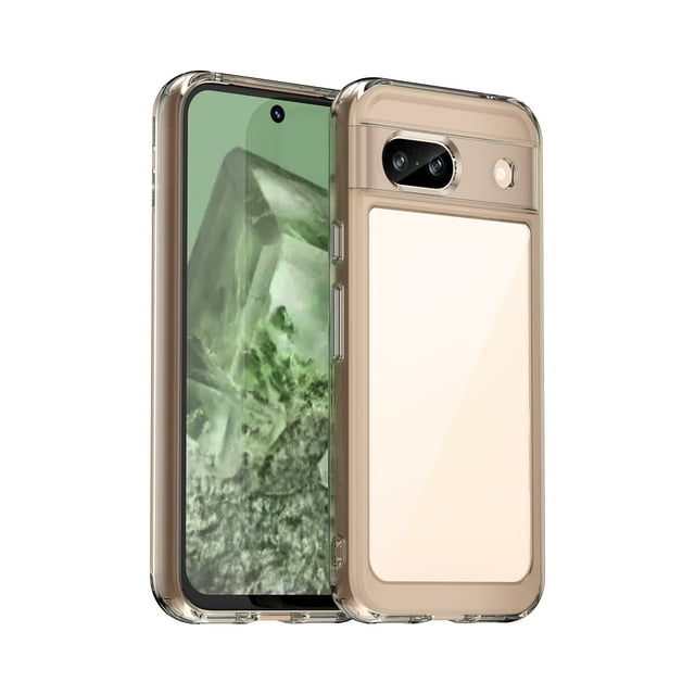 Feishell Clear Case for Google Pixel 7a 6.1 inch,Shockproof Slim Fit Non-Yellowing Transparent Anti-Scratch Lightweight Silicone Anti-Fingerprint Protective Phone Case,Gray