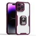 thumbnail image 1 of Feishell Clear Cover for iPhone 13 Pro,with Ring Holder,Drop Protection Built-in Metal Plate Support Magnetic Car Mount Soft TPU Bumper Frame Transprent Premium Acrylic Slim Phone Case,Red, 1 of 11