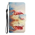 thumbnail image 1 of Feishell Colorful Pattern Wallet Case for Samsung Galaxy A54 5G 6.4 inch,for Women Men,Shockproof Magnetic Clasp Flip Stand Credit Card Slots Phone Case with Wrist Strap,Flamingo, 1 of 7