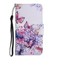 thumbnail image 1 of Feishell Colorful Pattern Wallet Case for Samsung Galaxy A54 5G 6.4 inch,for Women Men,Shockproof Magnetic Clasp Flip Stand Credit Card Slots Phone Case with Wrist Strap,Brilliant Butterfly, 1 of 7