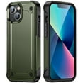 thumbnail image 1 of Feishell Compatible for Apple iPhone 13 (6.1 inch) Case,Dual Layer Protective Shockproof Hybrid Soft TPU + Hard PC Drop Protection Anti-Scratch Phone Case,Armygreen, 1 of 7