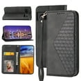 thumbnail image 1 of Feishell Compatible with Google Pixel 6a Slim Wallet Case with ID Credit Card Slots & Wrist Strap,Shockproof PU Leather Magnetic Closure Folio Flip Kickstand Protective Phone Cover,Black, 1 of 9
