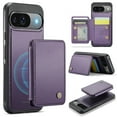 thumbnail image 1 of Feishell Compatible with Magsafe Google Pixel 9 / 9 Pro Wallet Case, Luxury Leather Detachable Credit Card Holder Slot Magnetic Pocket [RFID Blocking] Kickstand Phone Case,Purple, 1 of 11