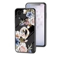 thumbnail image 1 of Feishell Compatible with Samsung Galaxy A03 Core 6.5 inch Flower Pattern Case with Diamond Ring Holder Support Magnetic Car Mount,Shockproof Luxury Glossy Glass Slim Phone Case for Women Girls,B, 1 of 13