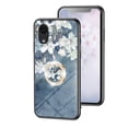 thumbnail image 1 of Feishell Compatible with Samsung Galaxy A03 Core 6.5 inch Flower Pattern Case with Diamond Ring Holder Support Magnetic Car Mount,Shockproof Luxury Glossy Glass Slim Phone Case for Women Girls,E, 1 of 13