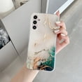 thumbnail image 1 of Feishell Compatible with Samsung Galaxy A06 Slim Marble Pattern Phone Case,Stylish Cute Pattern Shockproof Lightweight TPU Bumper PC Back Slim Protective Case for Girls Women, B, 1 of 8