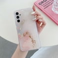 thumbnail image 1 of Feishell Compatible with Samsung Galaxy A06 Slim Marble Pattern Phone Case,Stylish Cute Pattern Shockproof Lightweight TPU Bumper PC Back Slim Protective Case for Girls Women, H, 1 of 8
