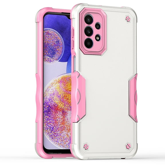 Feishell Compatible with Samsung Galaxy A12 Case, Armor Heavy Duty Shockproof Drop Protective Dustproof Full Body Rugged 3-Layer Military Tough Durable Cover for Samsung Galaxy A12,
Pink