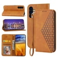 thumbnail image 1 of Feishell Compatible with Samsung Galaxy A14 5G Slim Wallet Case with ID Credit Card Slots & Wrist Strap,Shockproof PU Leather Magnetic Closure Folio Flip Kickstand Protective Phone Cover,Yellow, 1 of 9