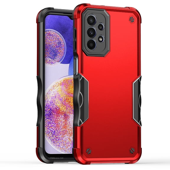 Feishell Compatible with Samsung Galaxy A23 5G Case, Armor Heavy Duty Shockproof Drop Protective Dustproof Full Body Rugged 3-Layer Military Tough Durable Cover for Samsung Galaxy A23 5G, Red