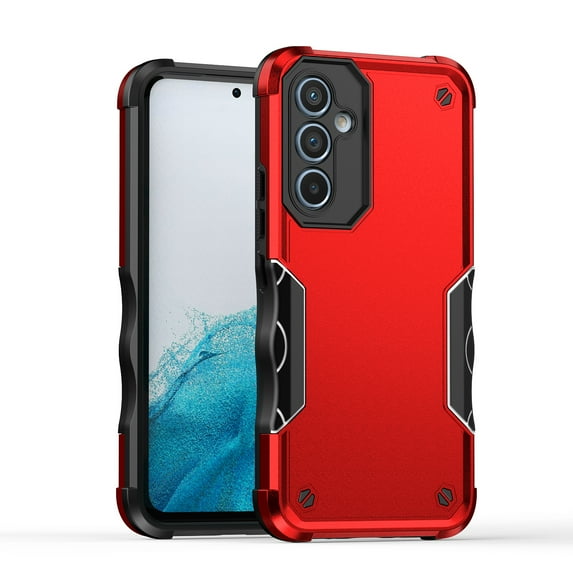 Feishell Compatible with Samsung Galaxy A34 5G Case, Armor Heavy Duty Shockproof Drop Protective Dustproof Full Body Rugged 3-Layer Military Tough Durable Cover for Samsung Galaxy A34 5G,
Red