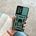 thumbnail image 1 of Feishell Compatible with Samsung Galaxy A42 5G Case with Sliding Camera Lens Cover and Ring Kickstand Heavy Duty Military Grade Protection Phone Shockproof Back Cover for Samsung A42 5G, Green, 1 of 1