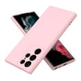 thumbnail image 1 of Feishell Compatible with Samsung Galaxy S22 Ultra 5G Liquid Silicone Case with Microfiber Cloth Lining Cushion Shockproof Lightweight Ultra Thin Soft Flexible Rubber Anti-Scratch Phone Case,Pink, 1 of 6