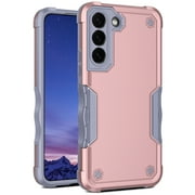 Feishell Compatible with Samsung Galaxy S23 Plus Case, Heavy Duty Shockproof Drop Protective Dustproof Full Body Rugged 3-Layer Military Tough Durable Cover for Samsung Galaxy S23 Plus, Rosegold