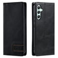 thumbnail image 1 of Feishell Compatible with Samsung Galaxy S24 Wallet Case, Business Classic PU Leather Flip Folio Case with Card Holders RFID Blocking Kickstand [Shockproof TPU Inner Shell] Phone Cover,Black, 1 of 12