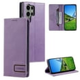 thumbnail image 1 of Feishell Compatible with Samsung Galaxy S25 Ultra Wallet Case, Business Classic PU Leather Flip Folio Case with Card Holders RFID Blocking Kickstand [Shockproof TPU Inner Shell] Phone Cover,Purple, 1 of 9