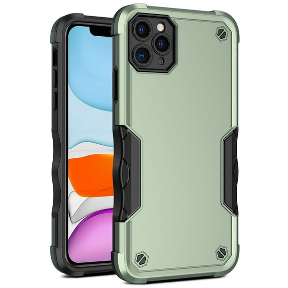 Feishell Compatible with iPhone 11 Pro Max Case, Armor Heavy Duty Shockproof Drop Protective Dustproof Full Body Rugged 3-Layer Military Tough Durable Cover for iPhone 11 Pro Max,
Green
