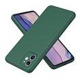 thumbnail image 1 of Feishell Compatible with iPhone 12 Liquid Silicone Case with Microfiber Cloth Lining Cushion Shockproof Lightweight Ultra Thin Soft Flexible Rubber Anti-Scratch Phone Case,Darkgreen, 1 of 8